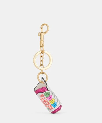 Alternative view of Anya Hindmarch Love Hearts Charm Capra in White