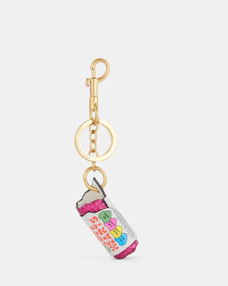 Alternative view of Anya Hindmarch Love Hearts Charm Capra in White