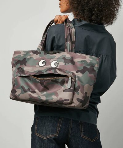 Anya Hindmarch Nylon Eyes Tote in Camo 1
