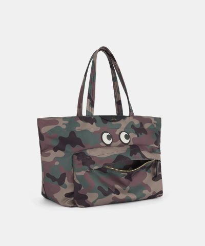 Anya Hindmarch Nylon Eyes Tote in Camo 4