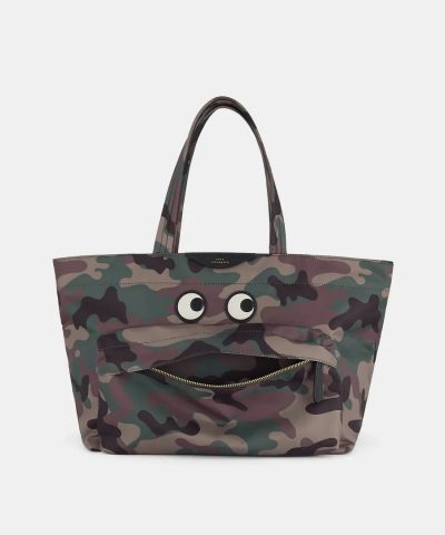 Anya Hindmarch Nylon Eyes Tote in Camo-20243134