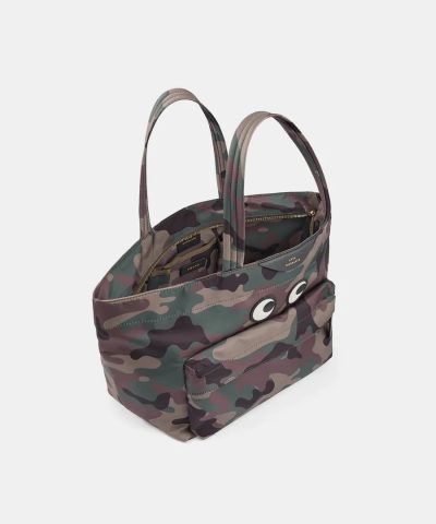 Anya Hindmarch Nylon Eyes Tote in Camo 5