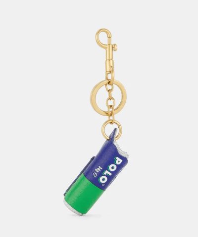 Alternative view of Anya Hindmarch Polo Charm Capra Leather in White