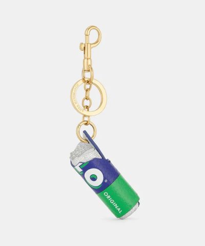 Anya Hindmarch Polo Charm Capra Leather in White-20239667