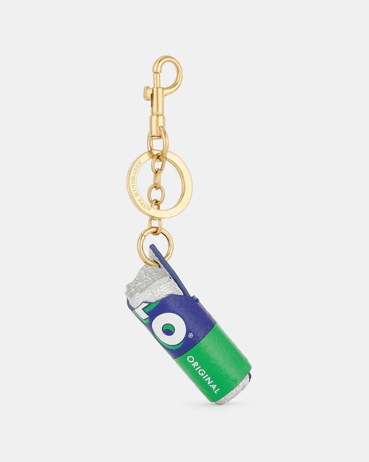 Anya Hindmarch Polo Charm Capra Leather in White-20239667