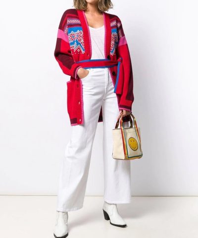 Anya Hindmarch Pont Small Stripe Trimmed Canvas Tote Bag 4