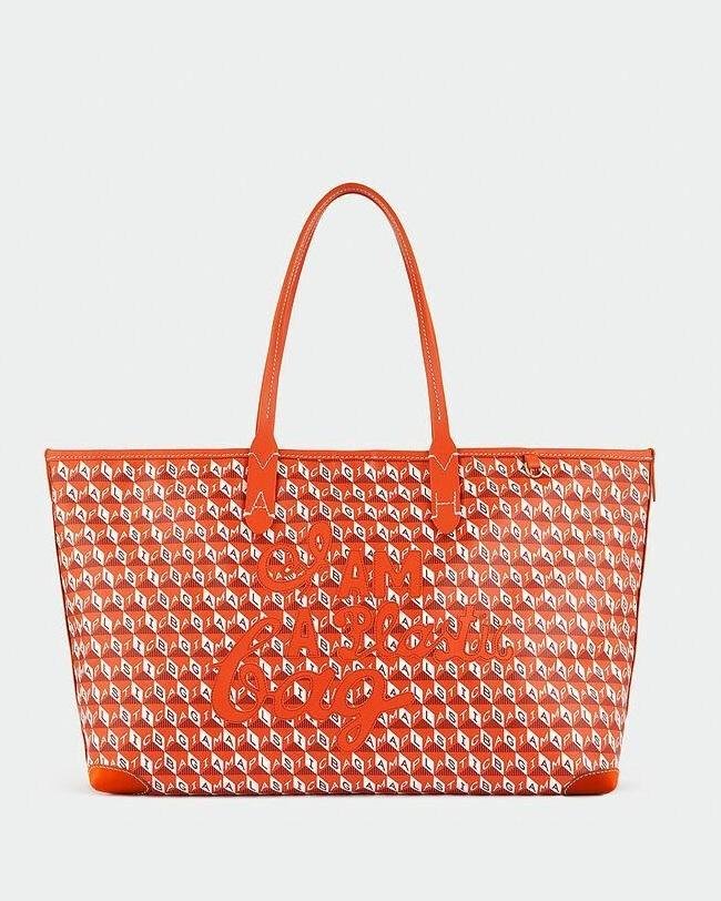 Anya Hindmarch Recycled Canvas Tote Bag, Clementine-20246944