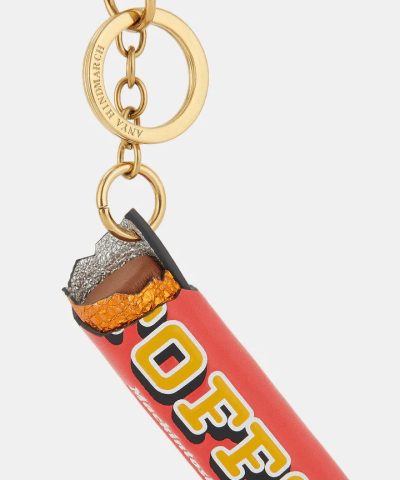 Anya Hindmarch Toffo Charm Capra Leather in Red 2