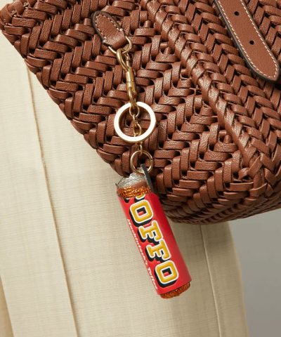 Anya Hindmarch Toffo Charm Capra Leather in Red 3