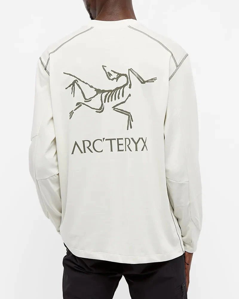 Alternative view of Arc’teryx System A / Copal Long Sleeve Bird Tee Chalk
