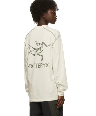 Arcteryx System A Off White Copal Long Sleeve Bird Tee 1
