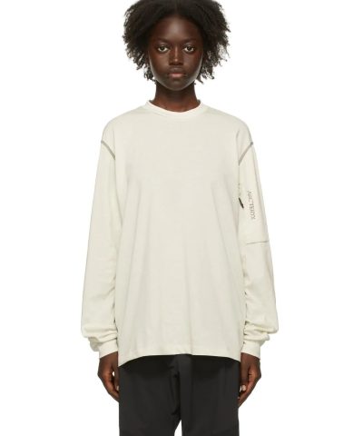 Arc’teryx System A Off-White Copal Long Sleeve Bird Tee-20243812