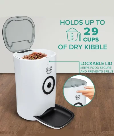 Arf Pets Smart Automatic Wi Fi Enabled Pet Feeder with HD Camera 3