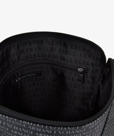 Armani Exchange Graffiti Logo Fabric Shoulder Bag - Image 3