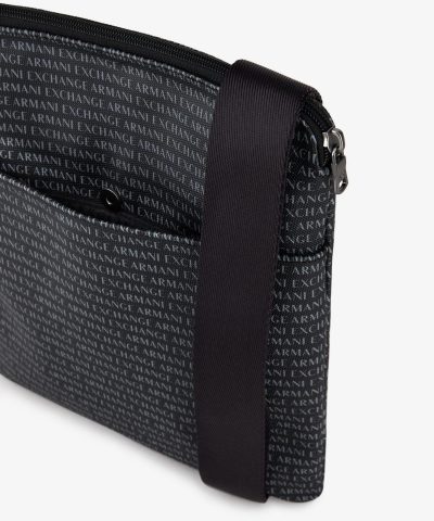 Armani Exchange Graffiti Logo Fabric Shoulder Bag - Image 4