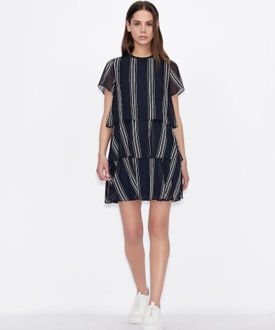Armani Exchange Striped Chiffon Dress-20256531