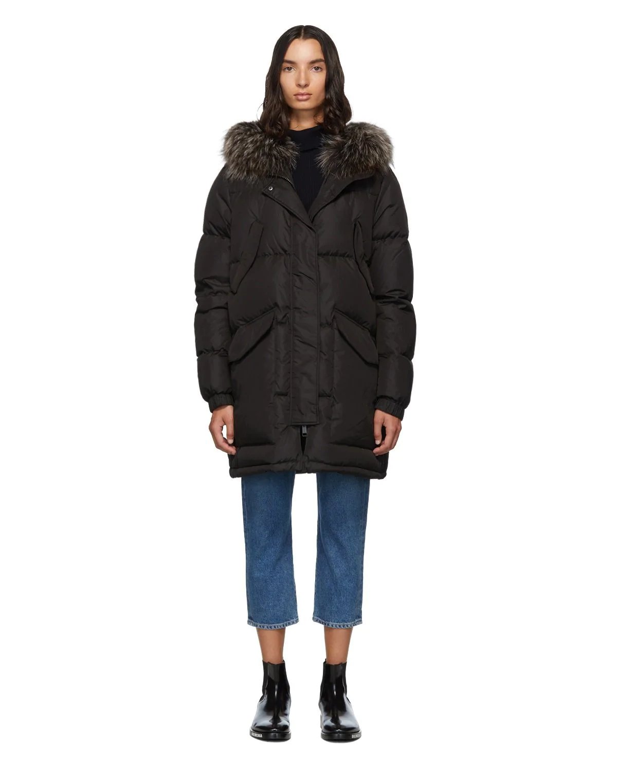 Alternative view of Army By Yves Salomon Doudoune Down Jacket, Black