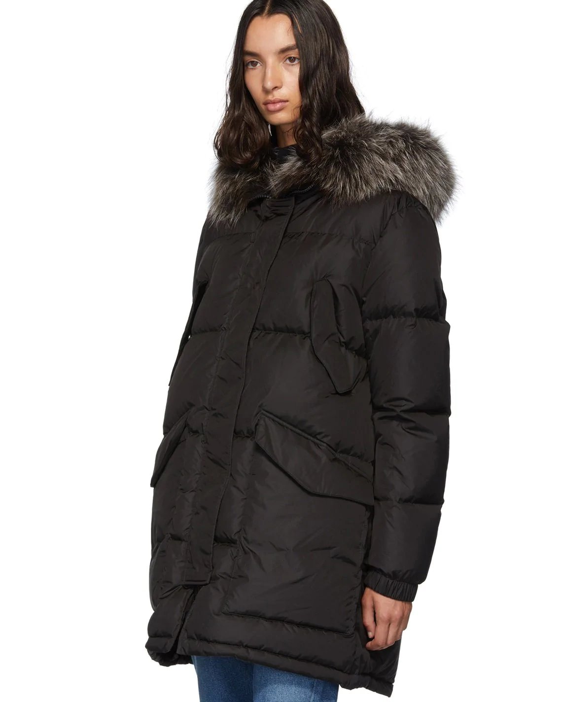 Army By Yves Salomon Doudoune Down Jacket, Black-20262901