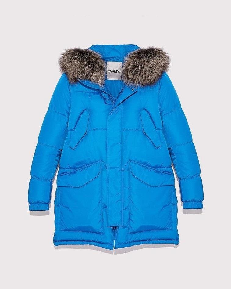 Army By Yves Salomon Long Fox-Fur Down Jacket-20262919