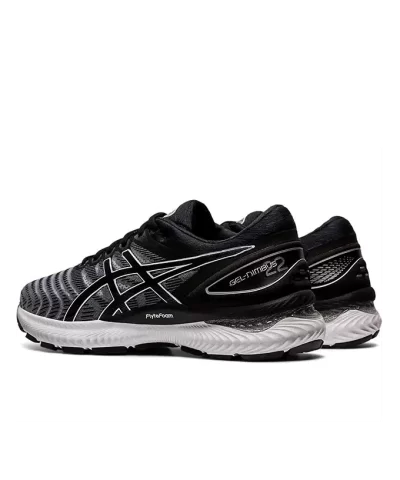 Asics Gel Nimbus 22 Mens Black White Running Shoes 1
