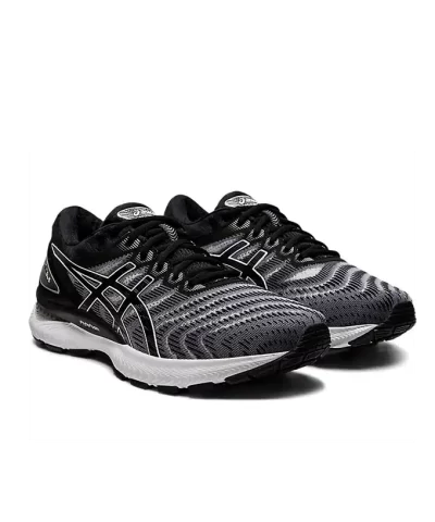 Asics Gel Nimbus 22 Mens Black White Running Shoes 2