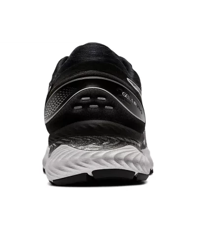 Asics Gel Nimbus 22 Mens Black White Running Shoes 5