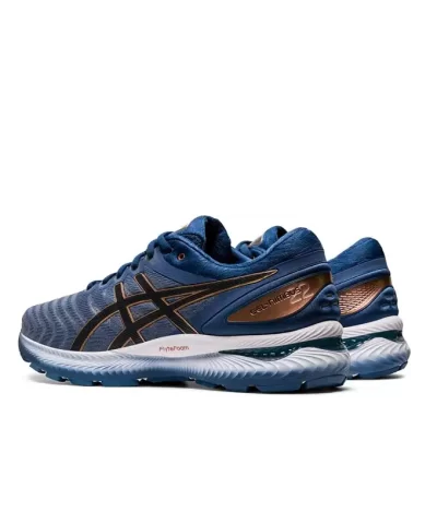 Asics Gel Nimbus 22 Mens Classic Glacier Grey Running Shoes 1