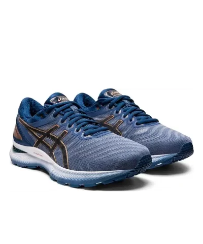 Asics Gel Nimbus 22 Mens Classic Glacier Grey Running Shoes 2