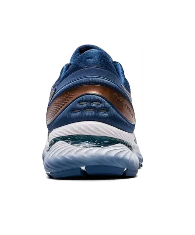 Asics Gel Nimbus 22 Mens Classic Glacier Grey Running Shoes 5