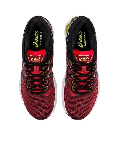 Asics Gel Nimbus 22 Mens Classic Red Black Running Shoes 3