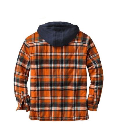 Asstseries Cotton Plaid Long sleeved Hooded Shirt Jacket 2