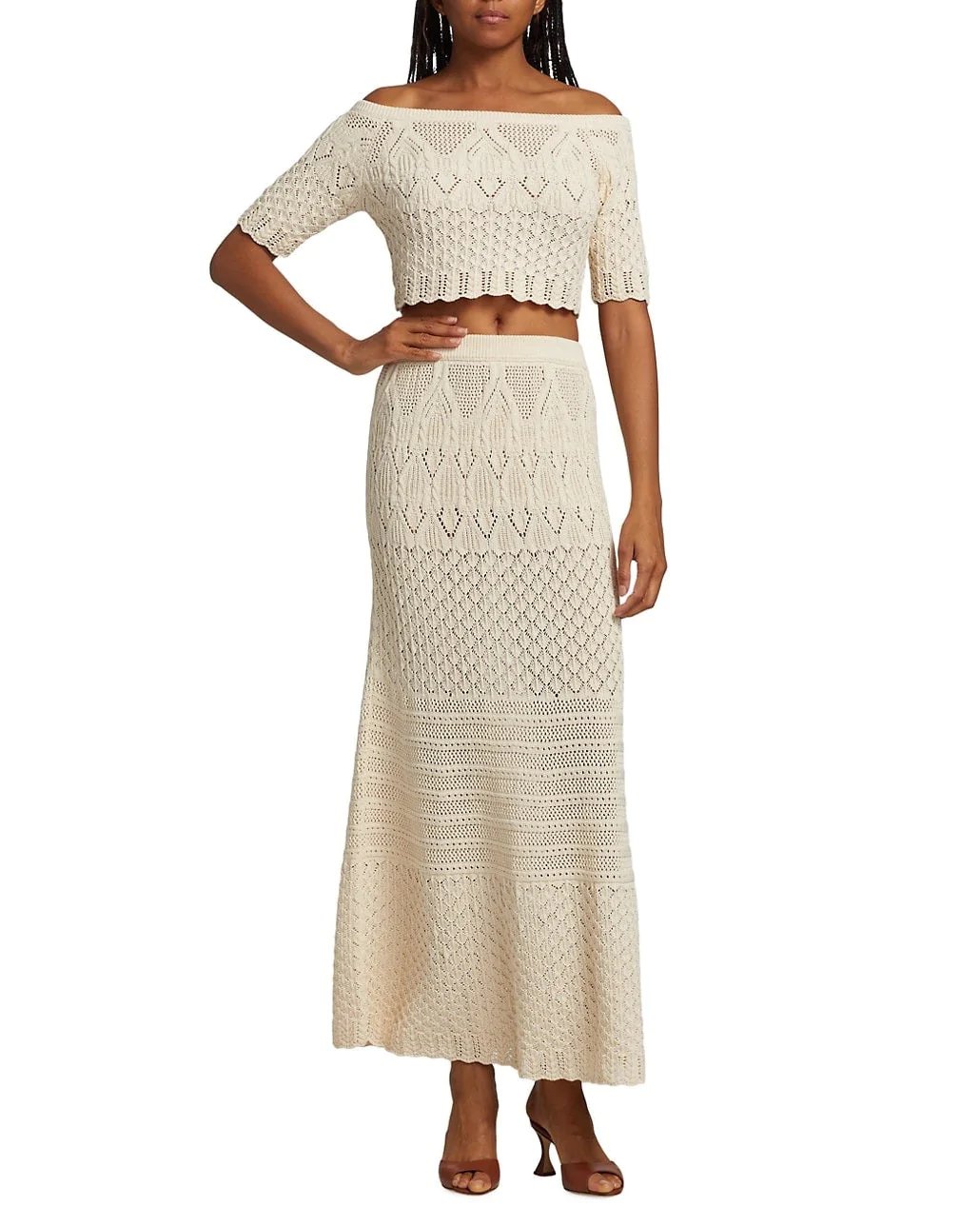 Alternative view of Ba & Sh Jena Cotton Knit Midi-Skirt