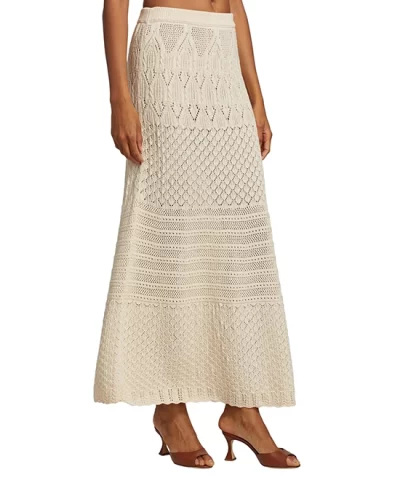 Ba & Sh Jena Cotton Knit Midi-Skirt - Image 3