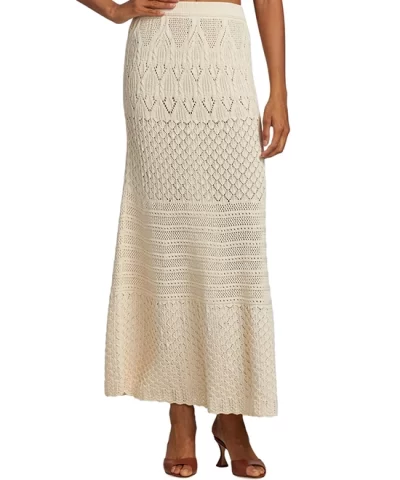 Ba & Sh Jena Cotton Knit Midi-Skirt-20237872