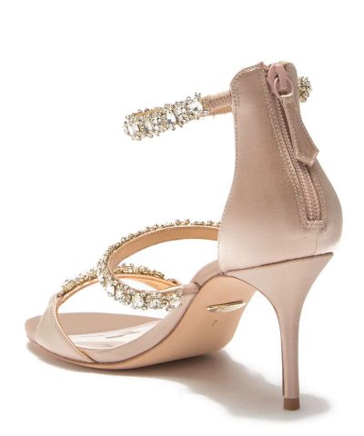 Badgley Mischka Yasmine Crystal Embellished Sandal 1