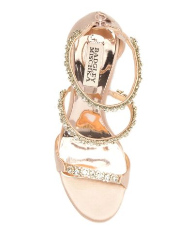 Badgley Mischka Yasmine Crystal Embellished Sandal 3