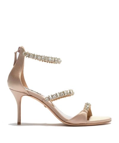 Badgley Mischka Yasmine Crystal Embellished Sandal 5
