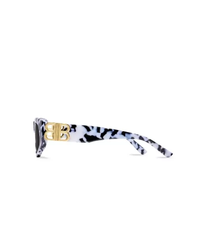 Balenciaga Dynasty D-Frame Sunglasses In White - Image 3