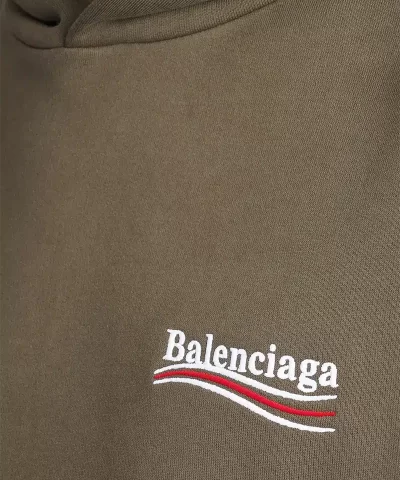 Balenciaga Logo Embroidered Hoodie - Image 3