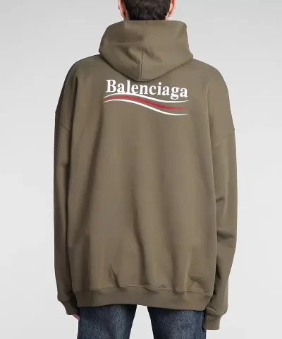 Balenciaga Logo Embroidered Hoodie - Image 6