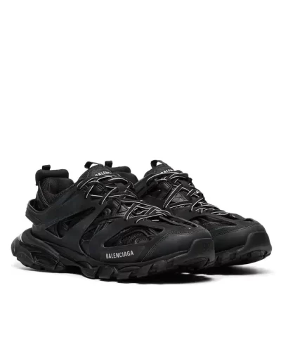 Balenciaga Mens Track Sneakers Black 4