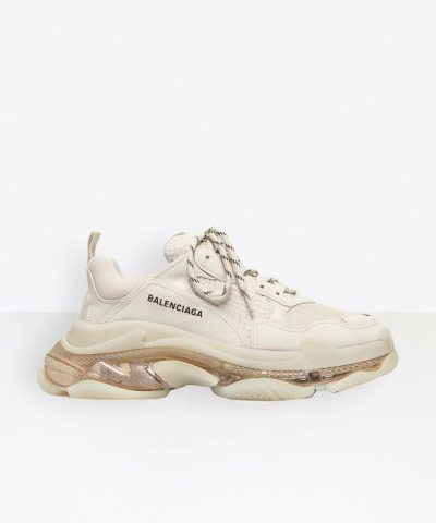 Balenciaga Men's Triple S Clear Sole Sneaker in white-20267924
