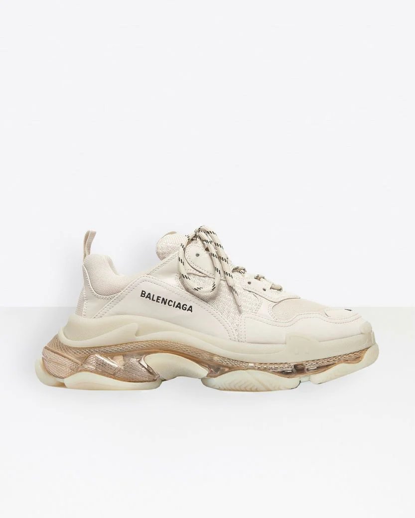 Balenciaga Men's Triple S Clear Sole Sneaker in white-20267920