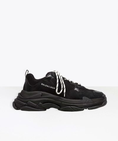 Balenciaga Men's Triple S Sneaker In Black-20267952
