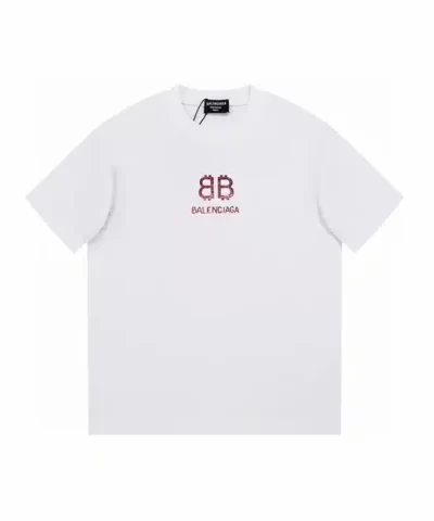 Balenciaga Unisex BB Logo T-Shirt - Image 6