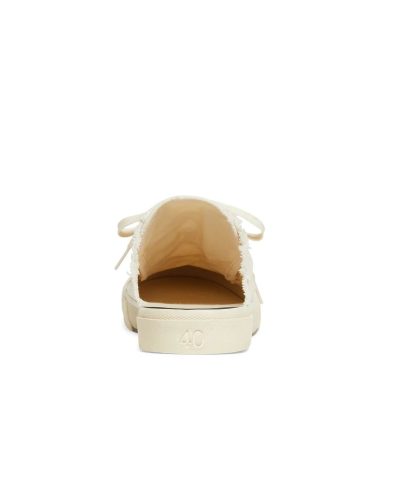 Balenciaga Womens Paris Sneaker Mule In Off White 4