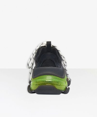 Balenciaga Womens Triple S Clear Sole Sneaker In Black 1