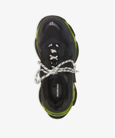Balenciaga Womens Triple S Clear Sole Sneaker In Black 3
