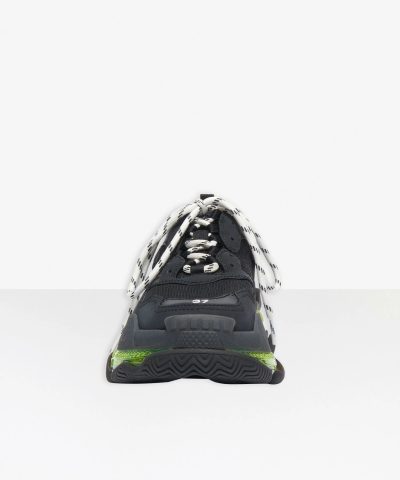 Balenciaga Womens Triple S Clear Sole Sneaker In Black 4
