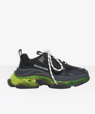 Balenciaga Women's Triple S Clear Sole Sneaker In Black-20267900